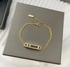 MESS*** 18 GOLD PLATED BRACELET (Gold )
