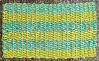 Image 1 of Green & Gold Fleck - Two Tone - 35 Fathom - Lobster Rope Mat