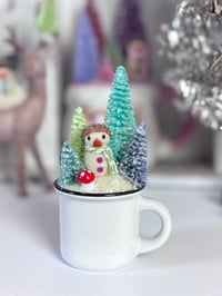 Image 1 of Winter Scene - White Mini Mug