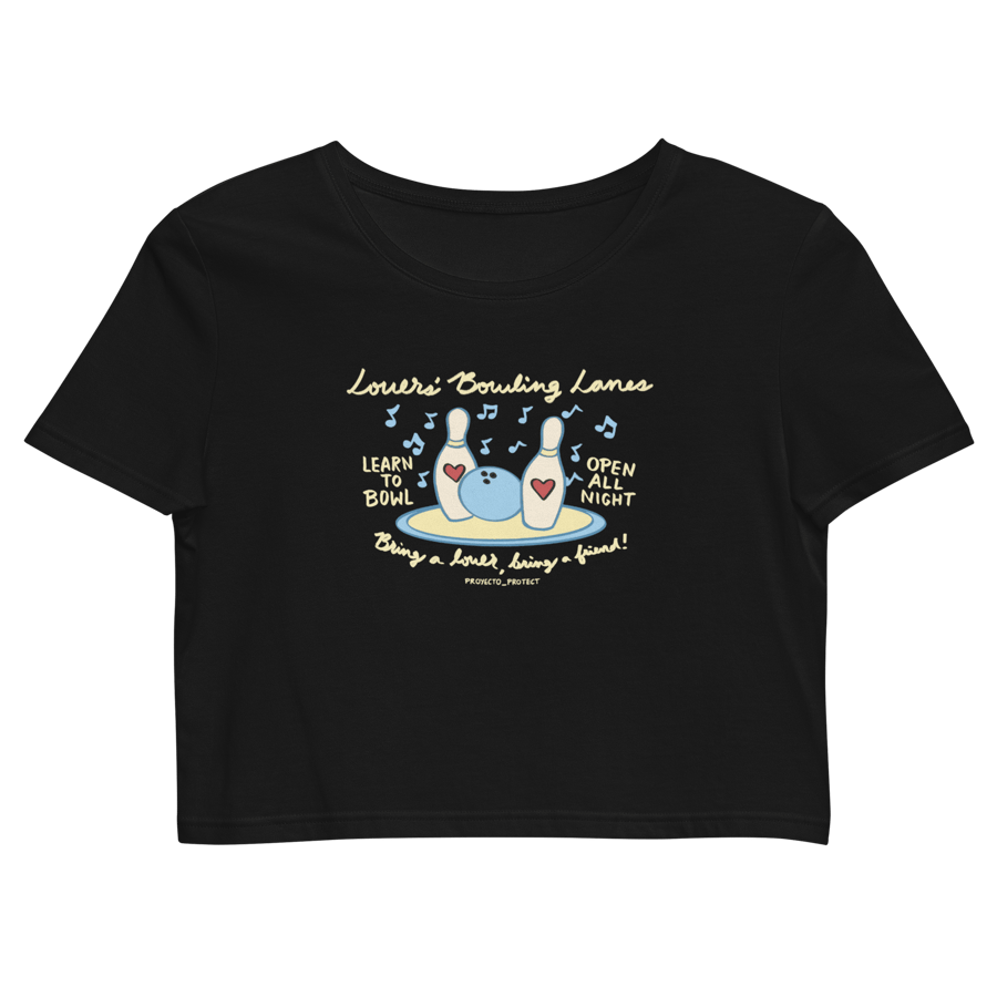 Image of "Lovers' Bowling Lanes" Baby Tee (Version #2)