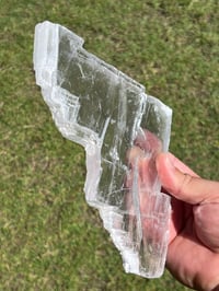 Image 7 of Transparent Selenite Slab | Morocco #3012