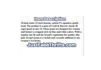 Image 5 of Sz 14 Croft & Barrow Classic Fit Capri #827*14 (Gently Used)