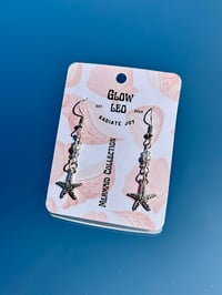 Image 2 of Silver Starfish Earrings