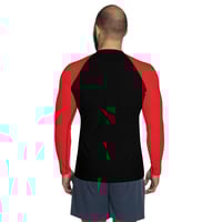 Image 4 of Enigma Red Men's Rash Guard
