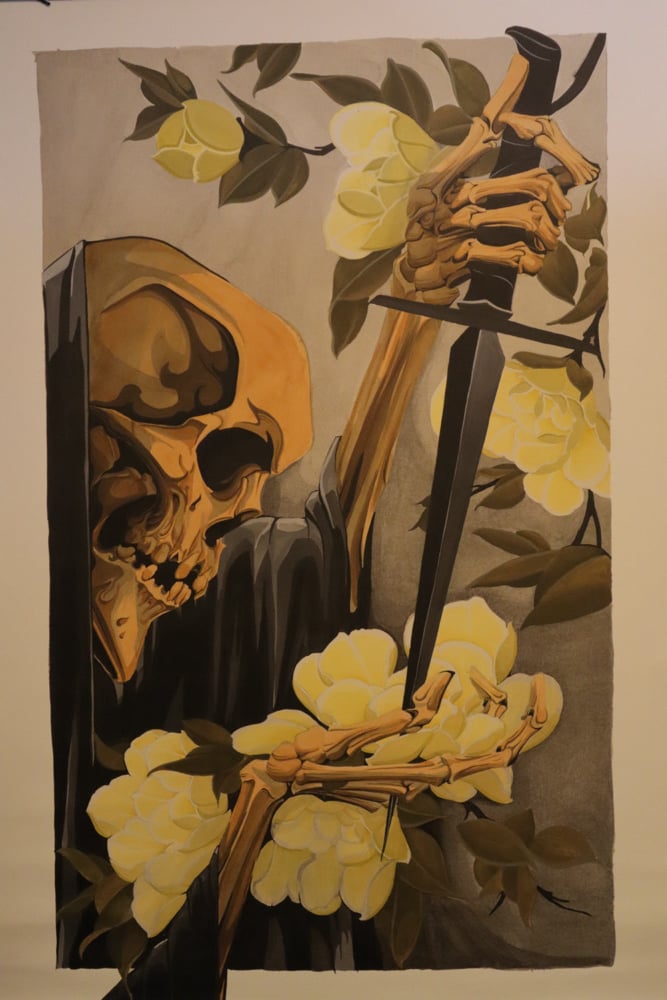 Image of large Reaper Print on Canvas