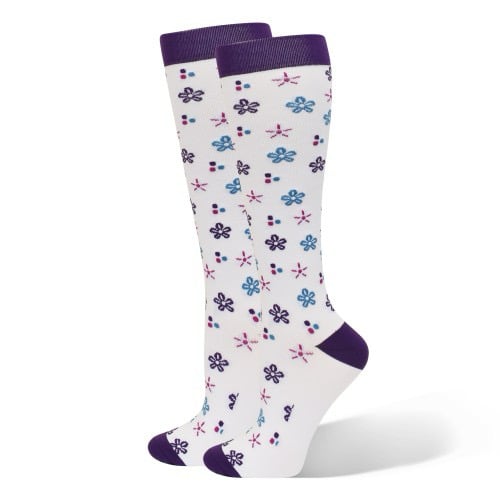 Image of Flower Bursts Fashion Compression Sock 