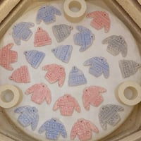 Image 9 of Ceramic Winter Hat and Mittens. Set of 3