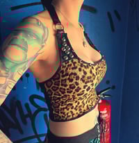 Image 2 of studded leopard top size SMALL