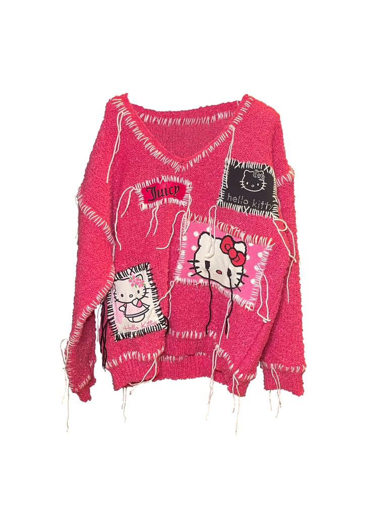 Image of THE JUICY KITTY COUTURE PINK PULLOVER 