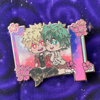 Summertime BakuDeku Enamel Pin