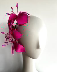 Image 2 of Hot pink flower headpiece #2. SOLD