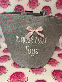 Image 1 of Felt toy box