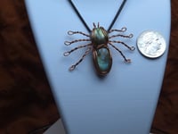 Image 2 of Copper wrapped labradorite spider 