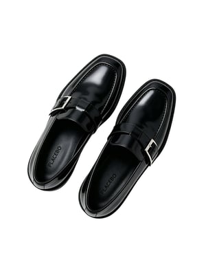 Square Toe Belt Loafer  