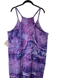 Image 7 of L/XL Knit Pocket Playsuit in Purple Haze Geode Ice Dye