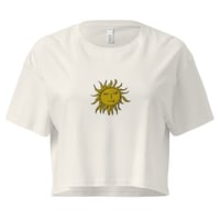 Image 2 of Embroidered sun crop top