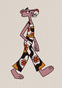 Walking pink panther 
