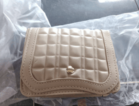 Image 2 of Beige Quilted Handbag & Mini Crossbody