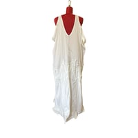 Image 4 of White Ghost" Hand-Stitched Upcycled Maxi Dress – One of a Kind