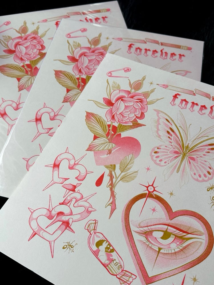 Valentine’s Risograph Print