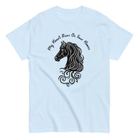 Image 4 of Unisex classic tee, My Heart Runs On Four Hooves Horse Tee