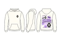 LocalHoops Built Local Fleece Hoodie - Ivory White/Lavender