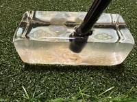 Image 3 of silver honeycomb and skull blade putter