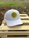 Georgia State Seal Patch Trucker Hat White 