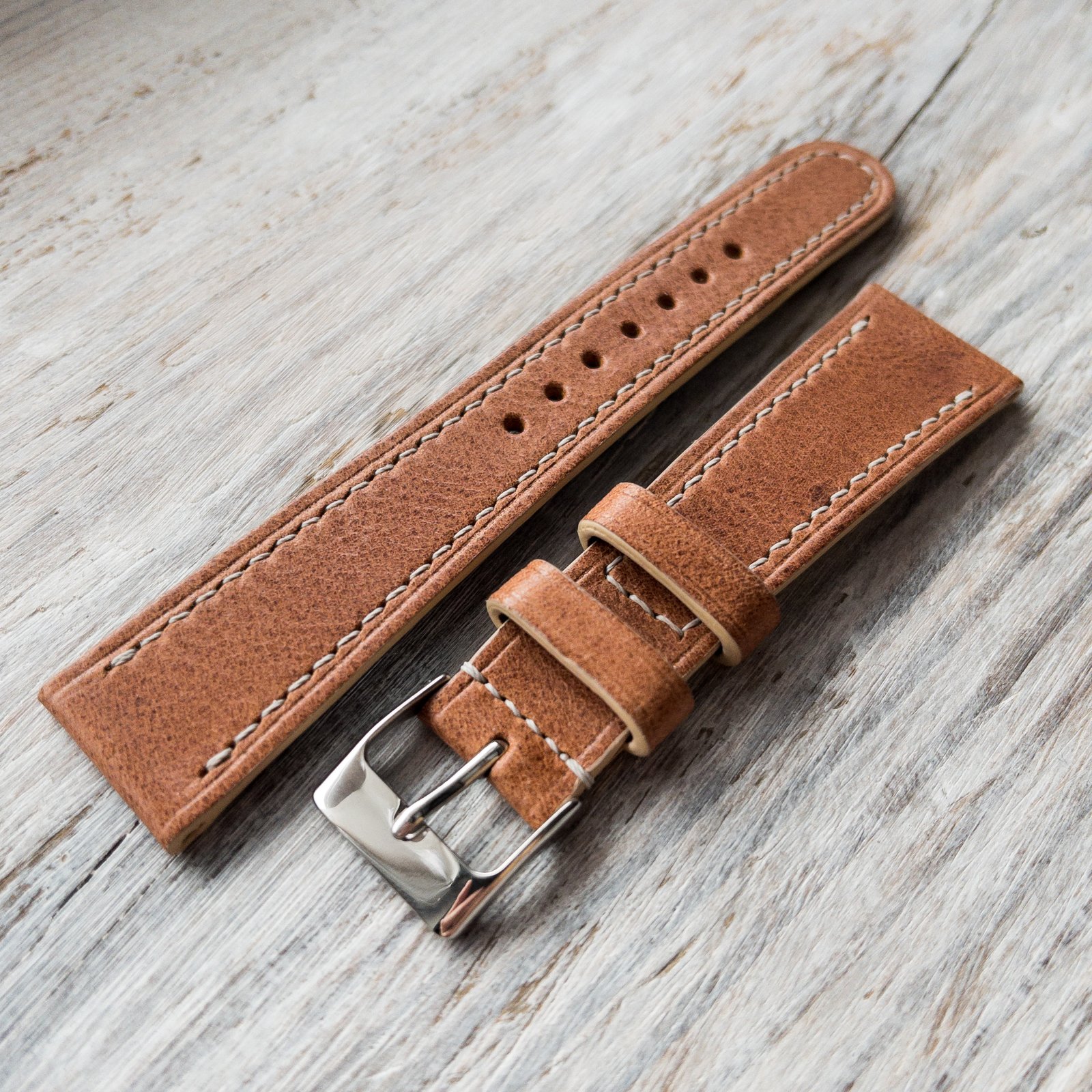 Vintage strap - Leather watch band - Calf suede (multiple colors