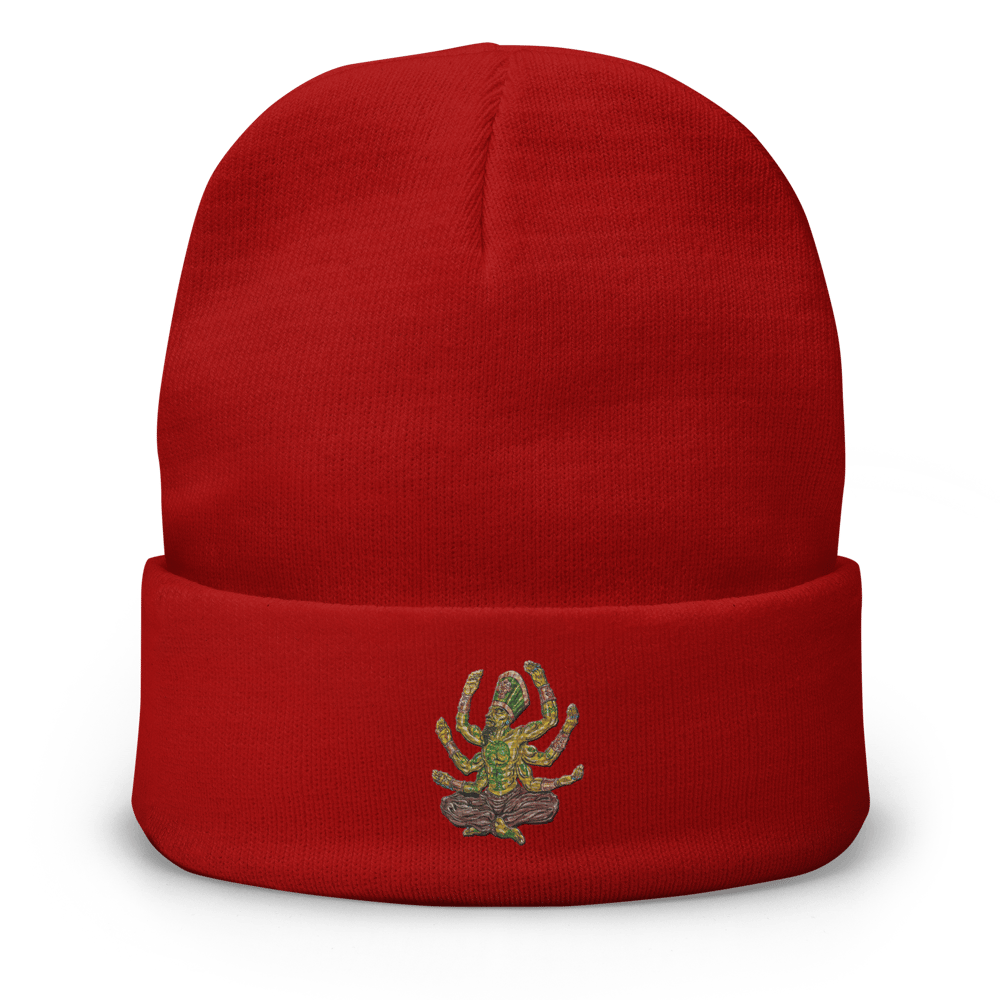 "BaBa NtchR" Embroidered Beanie [ART ILLUSTRATED BY GREGORY HAWKINS]