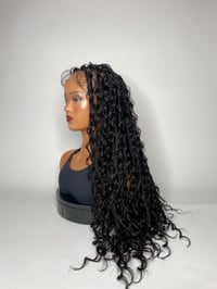 Image 3 of  Kehlani| 30” BLACK BOHO BRAIDED FULL LACE WIG