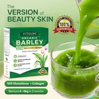 Image 4 of Fitgum- ORGANIC BARLEY W/ glutathione+collagen-10sachet