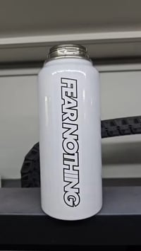Image 2 of White 1L Double Wall Insulated Bottle