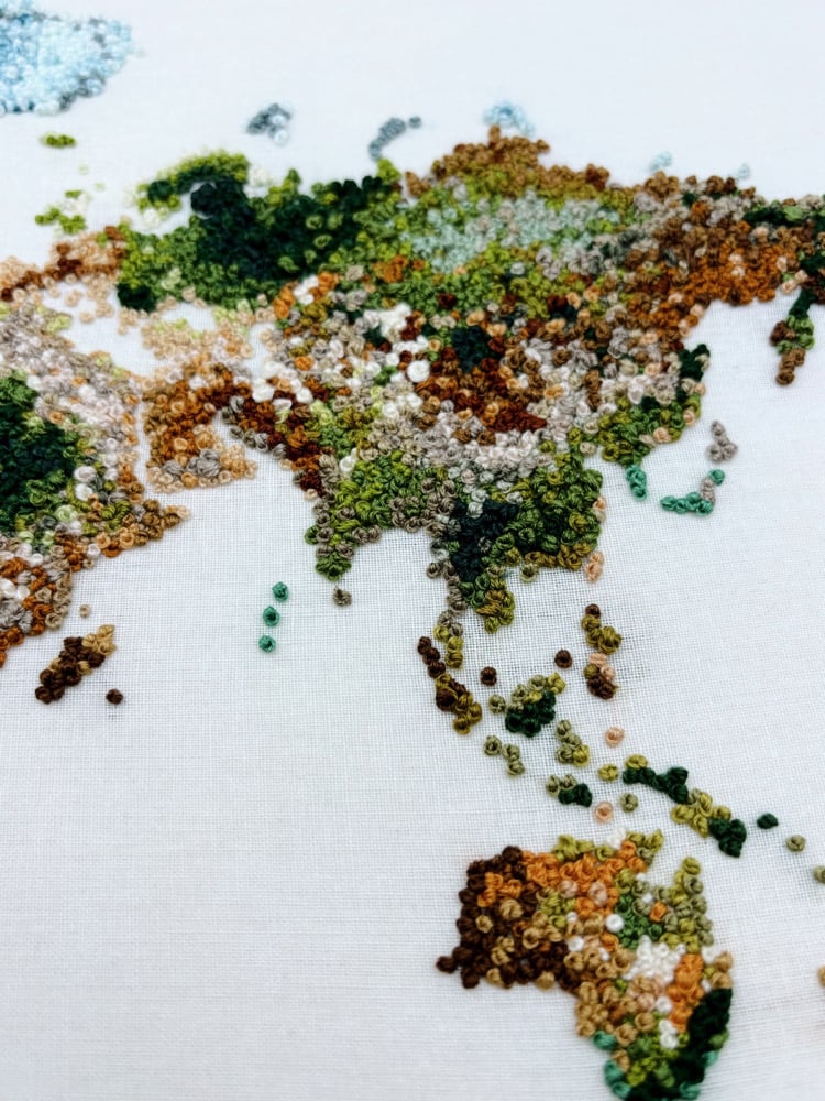 Image of Mother Earth World Map Hoop