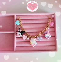 Image 1 of Cupid Kitty Valentine’s Day Charm Bracelet 