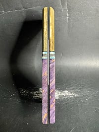 Image 4 of Giraffe Bone & Maple Burl Segmented Knife Scales