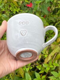 Image 3 of Debossed ‘POP’ with HEART Mug