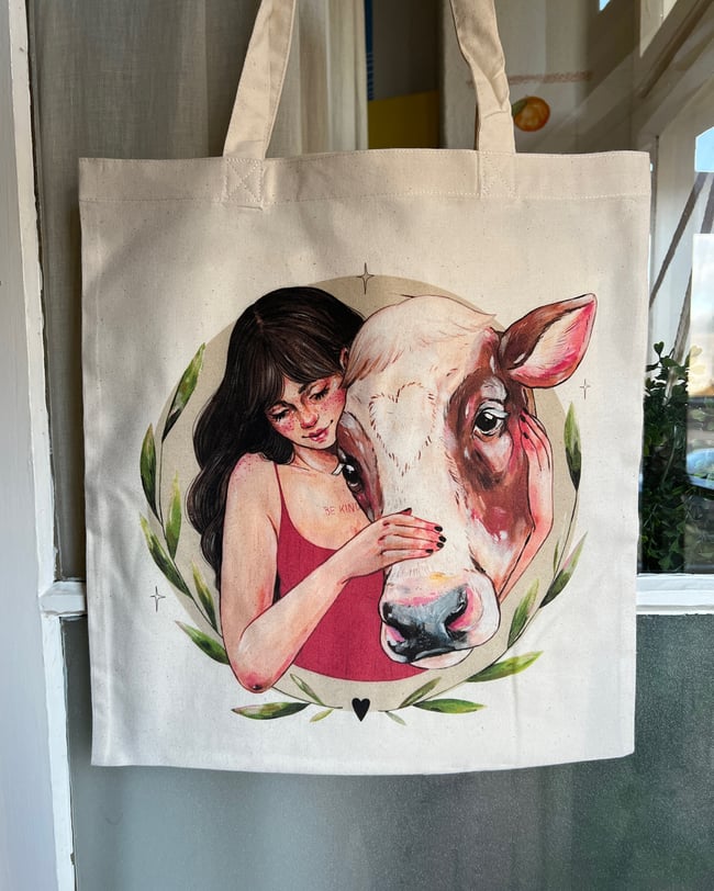 Kuh – Jutebeutel Digitaldruck