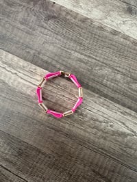 Image 2 of Bracelet pink and gold 