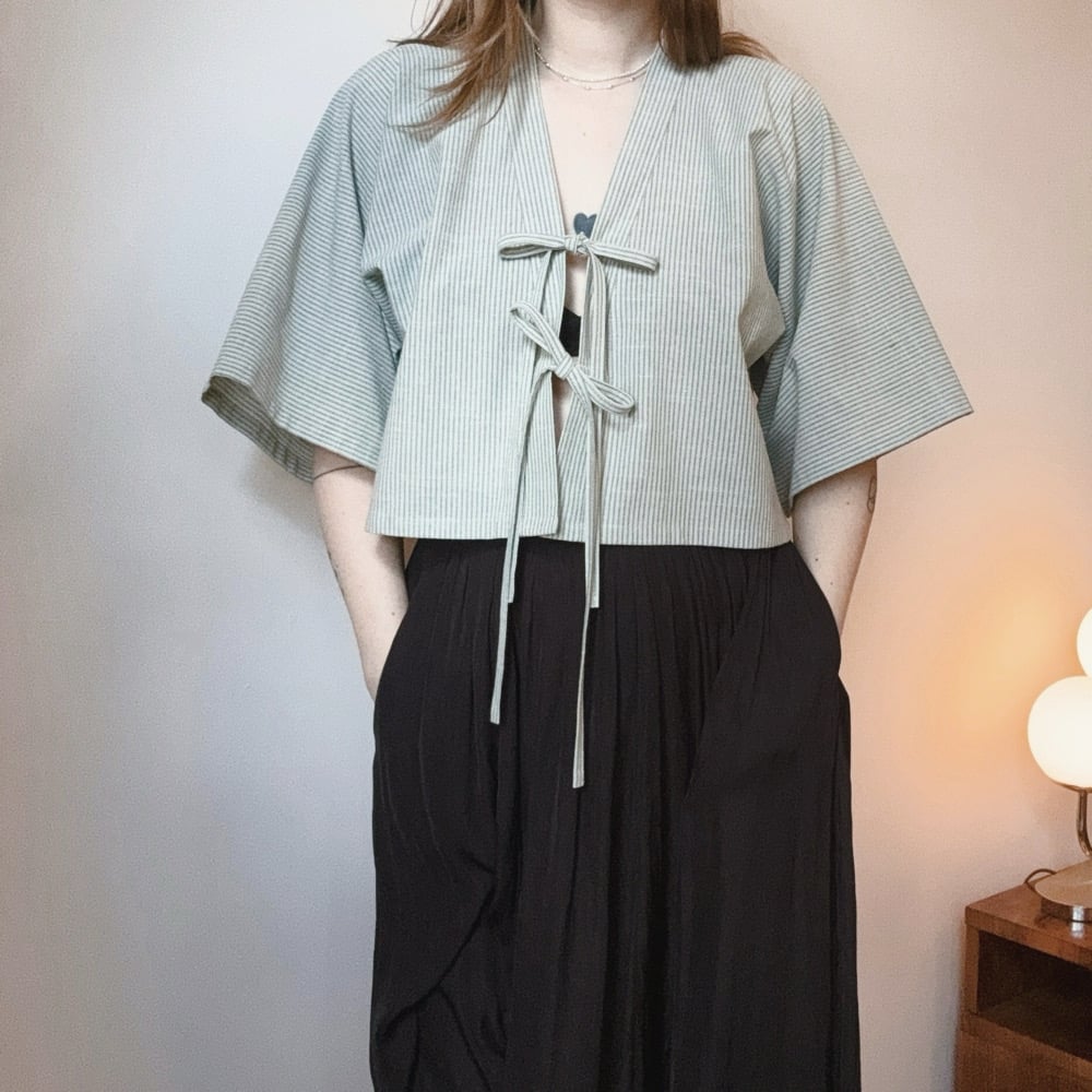 Image of n a n o v o  ribbon top 003 / LIMITED 4 PIECES / 100% bavlna