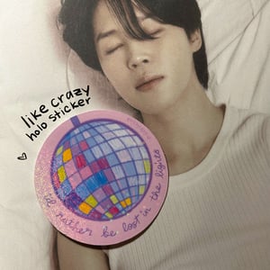 Like Crazy Jimin Holographic Glitter Sticker