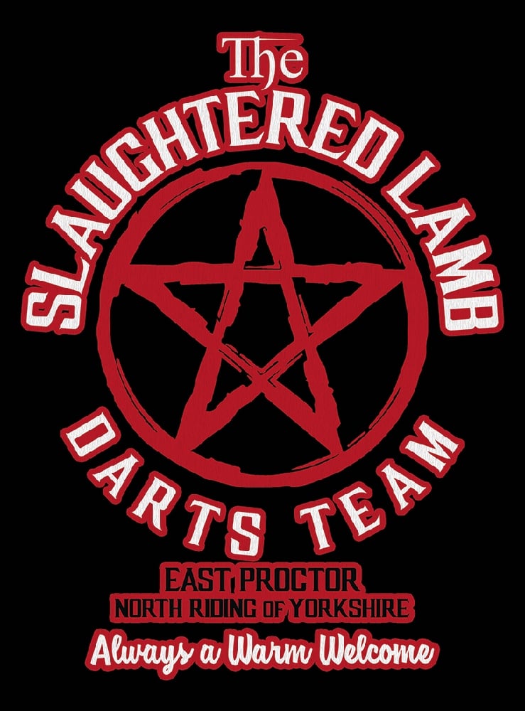 Image of Slaughtered Lamb Darts Team T-shirt- American Werewolf in London