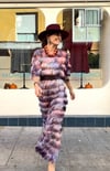 PURPLE FRINGES KAFTAN