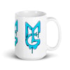 White Glossy MG Logo Mug