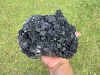 Image 6 of Double Sided Cubic Fluorite & Druzy Quartz #964