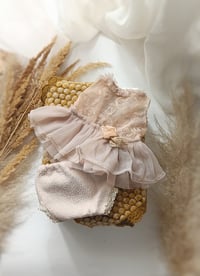 Image 1 of Newborn Girl Photo Prop Set – April (Pastel Beige)