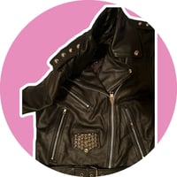 Image 2 of Rose Leather jacket Custom