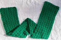 Image 3 of Green Crochet Scarf 