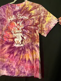 Image 3 of MEDIUM Hail Satan Tie Dye Shirt