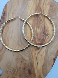 Image 1 of Large hoop earrings 
